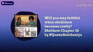 Get Married Whole - Will you stay faithful when obedience becomes costly? Matthew Chapter 26 by...