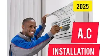 SPLIT A.C AIR CONDITIONER STEP BY STEP INSTALLATION IN HOME