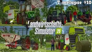GEWITTER VORAUS - Spektakuläre HEUBERGUNG wird zum DESASTER? 🌿🤔🚜💨 | [LS25] - Timelapse #10