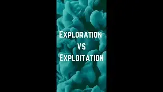 Learn in one : Reinforcement Learning exploitation vs exploration  #robotics #ai #shorts