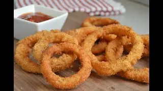 cómo hacer aros de cebolla super fáciles y crujientes🍴😋 (Receta fácil)