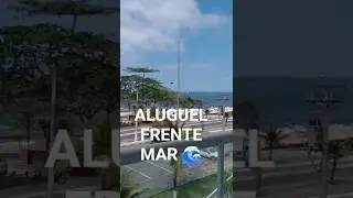 ALUGUEL FRENTE MAR 2 qts su&iacute;te banheiro social varanda panor&acirc;mica depend&ecirc;ncia completa arm&aacute;rios