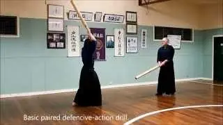 Tanren-bo exercises based on happo giri-to-ho by Hans Fricke kyoshi hachi-dan.