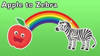 Apple to Zebra + More | ABC ANIMAL GAME | Mother Goose Club Phonics Songs