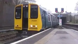 Southern/BR Blue Class 313201 at Lewes 30/12/17