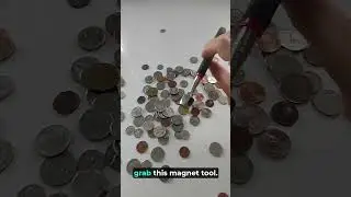 Magnet Pickup Tool - Find coins worth more than their face value #amazonfinds #magnet #coin