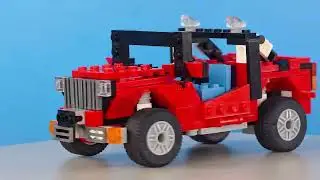 Сборка монстр-трака из LEGO всего из 300 блоков &mdash; это настоящее испытание!