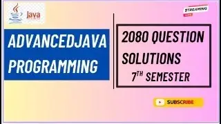 2080 Advanced Java Programming Question Paper Solution 🔥 | BSc CSIT 7th Semester | Live Class Nepal