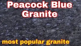 Peacock Blue Granite is an ultimate stone. It is scratch proofed stone because, It is averyhardstone