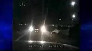 Drunk driver Melbourne Florida chased by police and crahing