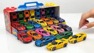 ASMR Mini Toy Cars Unboxing | Satisfying Colorful Toy Car Sounds