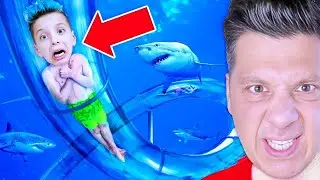 ДАВИД VS ПАПЕ 🔥 Изазов у ​​воденом парку | Boys and Toys Serbian