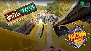 The Crazy On Ride POV  Buffalo Falls Water Slide Paultons Park #shorts