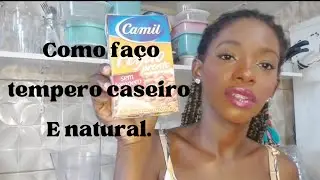 como faço meu tempero caseiro para temperar comidas.