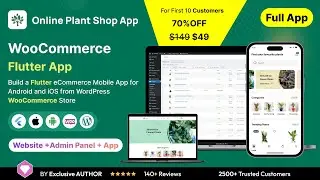 Online Plant Store Flutter 3.x (Android, iOS) WooCommerce Full App