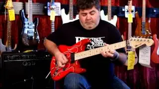 Charvel Custom Shop San Dimas Red Flames with PRS Archon 25