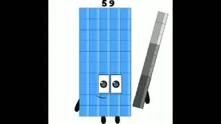 number blocks 56 to 60 and 1 minute #numberblocks #shortsvideo #numberland #numberblock #shortsvideo