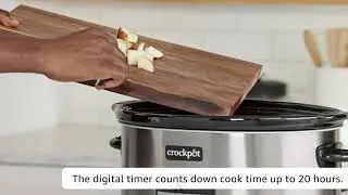 Crockpot 8 Quart Slow Cooker with Auto Warm