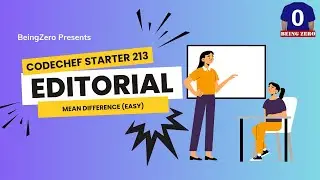 Mean Difference (Easy) || Codechef - starter 213 || Video Editorial