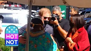 Meghan Markle & Prince Harry Arrive At Famed Harlem Restaurant In NYC