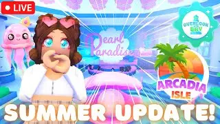 *New* Arcadia Island Update in Overlook Bay Roblox! Livestream
