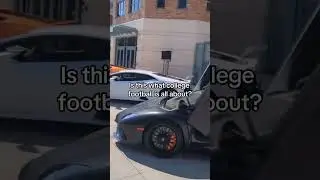 Техасские футболисты в окружении Lamborghini