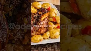 Perna de Peru com Laranja no Forno e Batatas Crocantes #shorts #peru #receitas #receitasfaceis