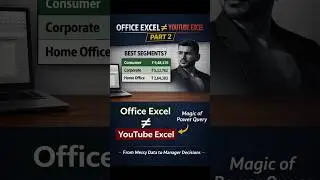 Office Excel &ne; YouTube Excel Part-2 #ytshorts #excel #office #analysis
