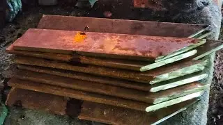 ASMR Crafting a High-Quality Rotary Blade in a Ancestral Sumatra Forge | Calm Metalwork Sounds