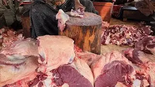 Godly Meat Fastest Cow🍖 Meat Cutting Skills #chop #size #amazing #skills #forcuts #tasty #fresh