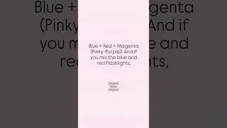 How TV Colors Work (The Flashlight Story) Part Three. #rgbmodel  #colormixing  #education