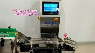 2 lines Coffee Sachets Checkweigher#Checkweighers #weighingscales  #food  #pharma