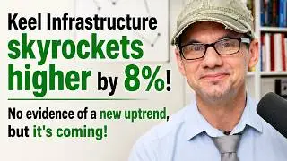 Keel Infrastructure skyrockets higher by 8%! No evidence of a new uptrend, but it's coming!