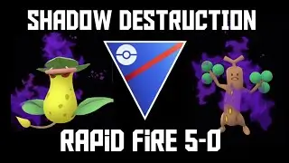 RAPID FIRE 5-0 Triple Shadow DESTRUCTION Great League Edition FT Victreebel Sudowoodo Magneton