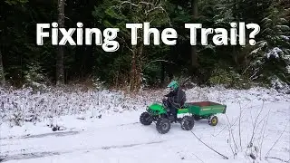 Frozen Woods Trail Clearing To Sand Pit