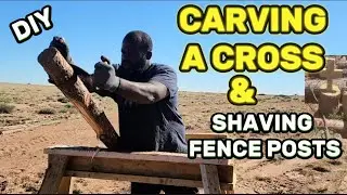 &ldquo;DIY Cross Carving Complete! | Starting Our Rustic Fence Project&rdquo;