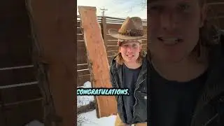 Cedar Slab Giveaway Winner Reveal | Eastern Red Cedar #shorts #woodworking #construction