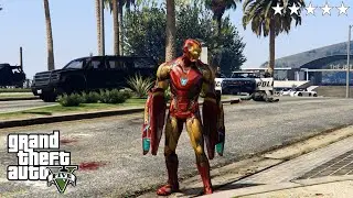 Iron Man Vs 5 Star Police - Epic Fight - GTA 5 Mods