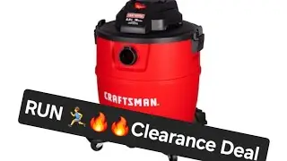 Run 🏃&zwj;♂️🔥🔥 Clearance Deal Craftsman 16 gal Vacuum