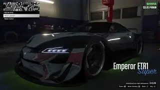 GTA5 ONLINE PS4 EXPORT VEHICLE CARGO EMPEROR ETR-1 SPECIALIST UPGRADES 97K