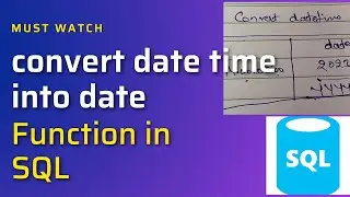 Convert Datetime into date format in sql #sql #dataanalytics
