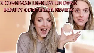 UNDONE BEAUTY 3-IN-1 COVERAGE CONCEALER REVIEW & WEAR TEST| A concealer with 3 coverage options?!