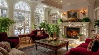 Elegant Winter Home Decor Tour | Grand Southern Estate Luxury Interiors