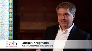 i2b-Partner im Gespr&auml;ch - J&uuml;rgen Krogmann Oberb&uuml;rgermeister Oldenburg - Interview Alexander Fl&ouml;gel