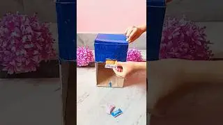How to make a chocolate vending machine using waste cardboard 💕#shortvideo #youtubeshorts #ytshorts