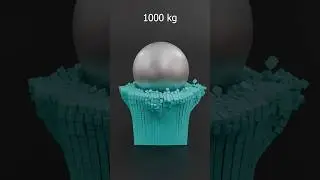 Wait for 10,000 kg | Metal Ball Drop on Cubes | Satisfying Loop Animation  #loopanimation #blender