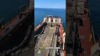 Split Hopper Barge Ship 😳