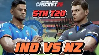 India vs New Zealand 5th T20 at Kerala | Road to T20 World Cup 2026 | Cricket 26 Live