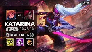 Katarina vs Zoe Mid - KR Challenger - Patch 26.01 Season 16