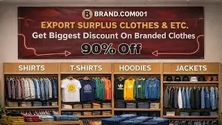 100% Original Store Articles 😱 | Branded Export Surplus Garments 🔥 | Upto 95% Off All Big Brands 🤑 